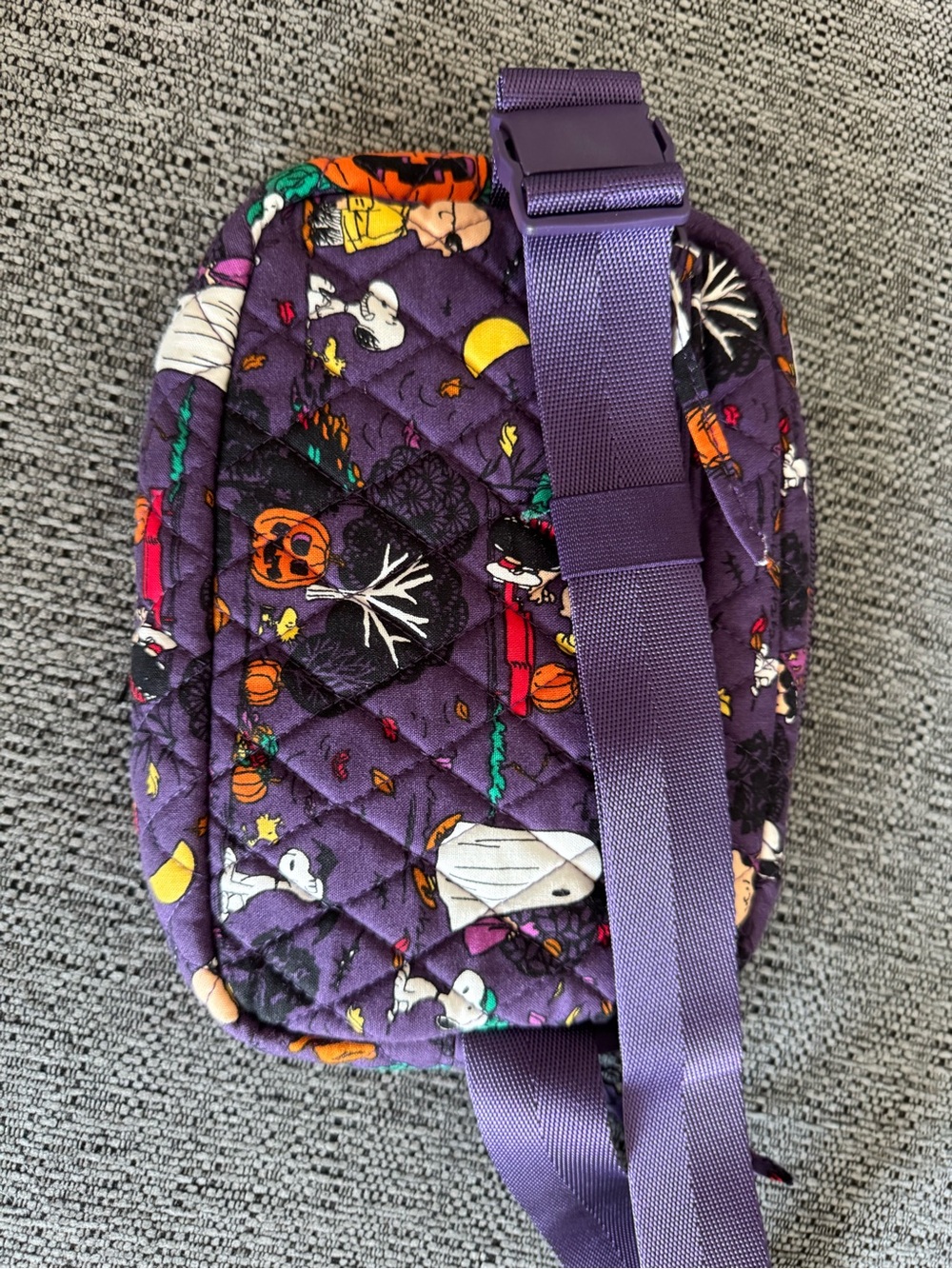 Vera Bradley Purple Quilted Halloween waist bag - Picture 4 of 5
